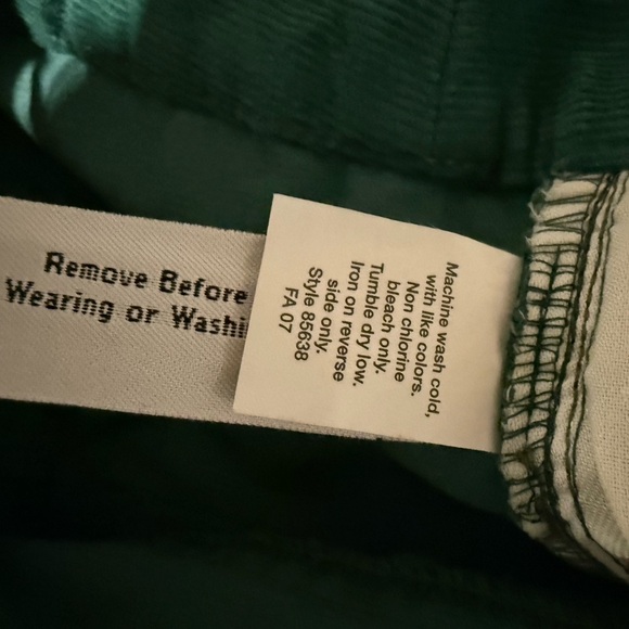 J Crew Green Corduroy Pants - Picture 9 of 9